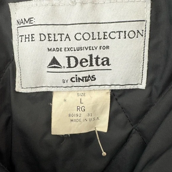 The Delta Collection Airlines Cintas Blue Supervisor Jacket Vintage Size Large - Picture 3 of 8